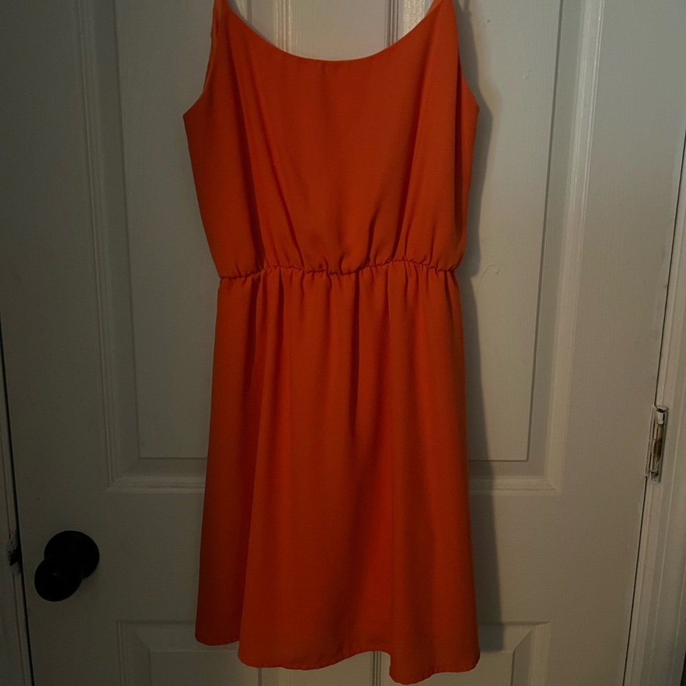 Orange game day style dress